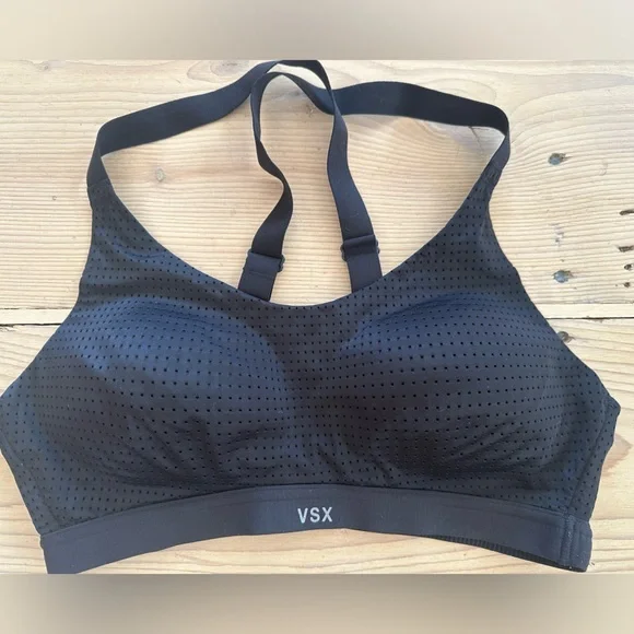 VSX, Intimates & Sleepwear, Vsx Black Lightly Padded Sports Bra Us 32b